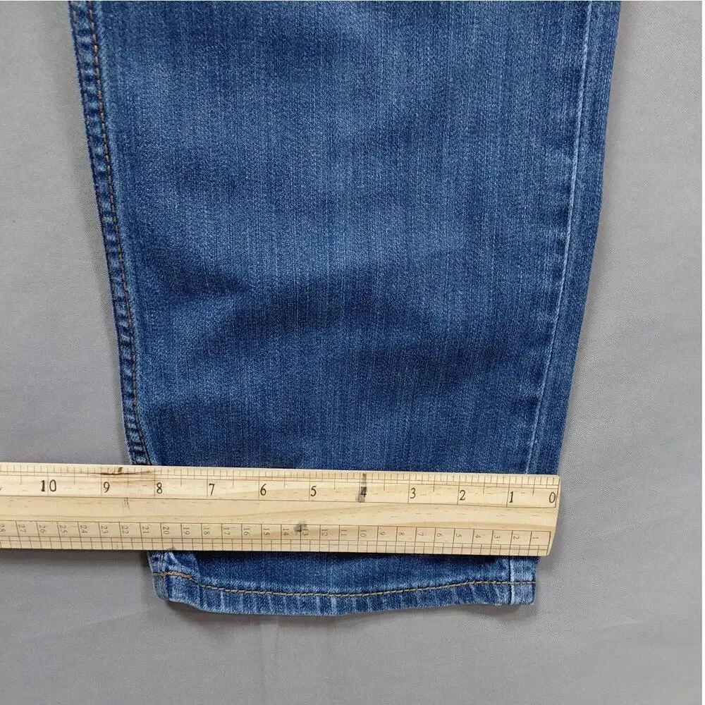 Cinch Jenna Blue Medium Wash Stretch Straight Leg Jeans Women Size 28